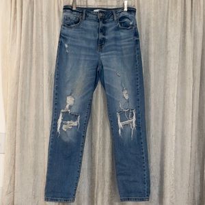 eunina Tobi Super High Rise Mom Jean Ankle Sz 9